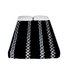 Chains Black Design Metal Iron Fitted Sheet (full/ Double Size)