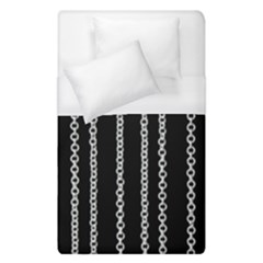 Chains Black Design Metal Iron Duvet Cover (single Size) by HermanTelo