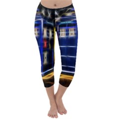 Famous Blue Police Box Capri Winter Leggings 