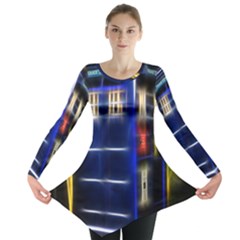 Famous Blue Police Box Long Sleeve Tunic 