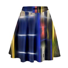 Famous Blue Police Box High Waist Skirt