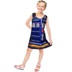 Famous Blue Police Box Kids  Tunic Dress by HermanTelo