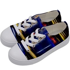 Famous Blue Police Box Kids  Low Top Canvas Sneakers by HermanTelo