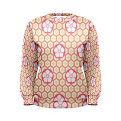 Floral Design Seamless Wallpaper Women s Sweatshirt