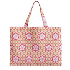 Floral Design Seamless Wallpaper Zipper Mini Tote Bag by HermanTelo