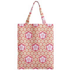 Floral Design Seamless Wallpaper Zipper Classic Tote Bag