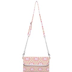 Floral Design Seamless Wallpaper Mini Crossbody Handbag by HermanTelo