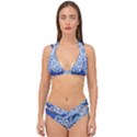 Flake Crystal Snow Winter Ice Double Strap Halter Bikini Set View1