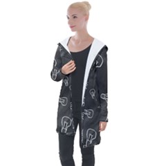 Many Lamps Background Longline Hooded Cardigan by HermanTelo