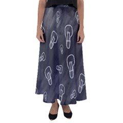 Many Lamps Background Flared Maxi Skirt