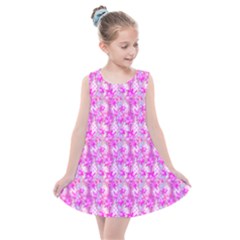 Maple Leaf Plant Seamless Pattern Kids  Summer Dress