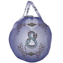 Wonderful Decorative Chinese Dragon Giant Round Zipper Tote by FantasyWorld7