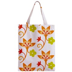 Pattern Floral Spring Map Gift Zipper Classic Tote Bag