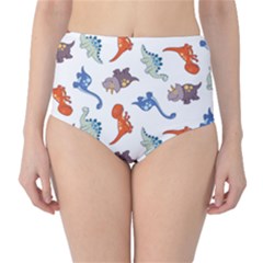 Pattern Dinosaurs Classic High-waist Bikini Bottoms