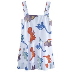 Pattern Dinosaurs Kids  Layered Skirt Swimsuit