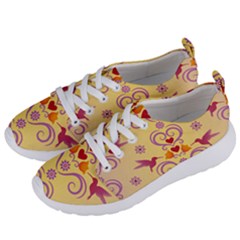 Pattern Bird Flower Women s Lightweight Sports Shoes by HermanTelo