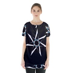 Star Sky Design Decor Skirt Hem Sports Top by HermanTelo