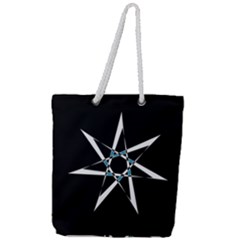 Star Sky Design Decor Full Print Rope Handle Tote (large) by HermanTelo