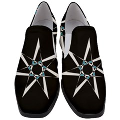 Star Sky Design Decor Slip On Heel Loafers by HermanTelo
