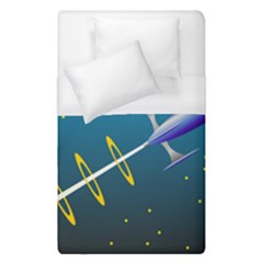 Rocket Spaceship Space Galaxy Duvet Cover (single Size)