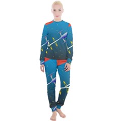 Rocket Spaceship Space Galaxy Women s Lounge Set by HermanTelo