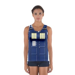 Tardis Doctor Who Time Travel Sport Tank Top  by HermanTelo