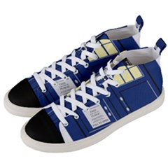 Tardis Doctor Who Time Travel Men s Mid-top Canvas Sneakers