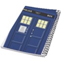 Tardis Doctor Who Time Travel 5.5  x 8.5  Notebook View2