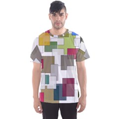 Wallpaper Texture Plaid Men s Sports Mesh Tee