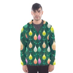 Tulips Seamless Pattern Background Men s Hooded Windbreaker by HermanTelo