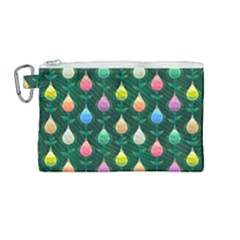 Tulips Seamless Pattern Background Canvas Cosmetic Bag (medium) by HermanTelo