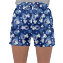 White Flowers Summer Plant Sleepwear Shorts View1