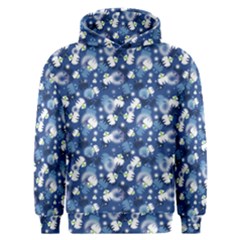 White Flowers Summer Plant Men s Overhead Hoodie