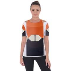 Juul Mango Pod Shoulder Cut Out Short Sleeve Top by TheAmericanDream