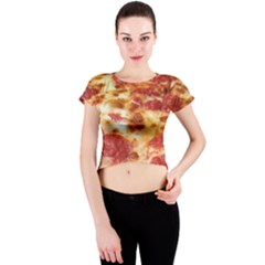 Pizza Crew Neck Crop Top by TheAmericanDream