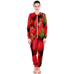 Strawberries Onepiece Jumpsuit (ladies)  by TheAmericanDream