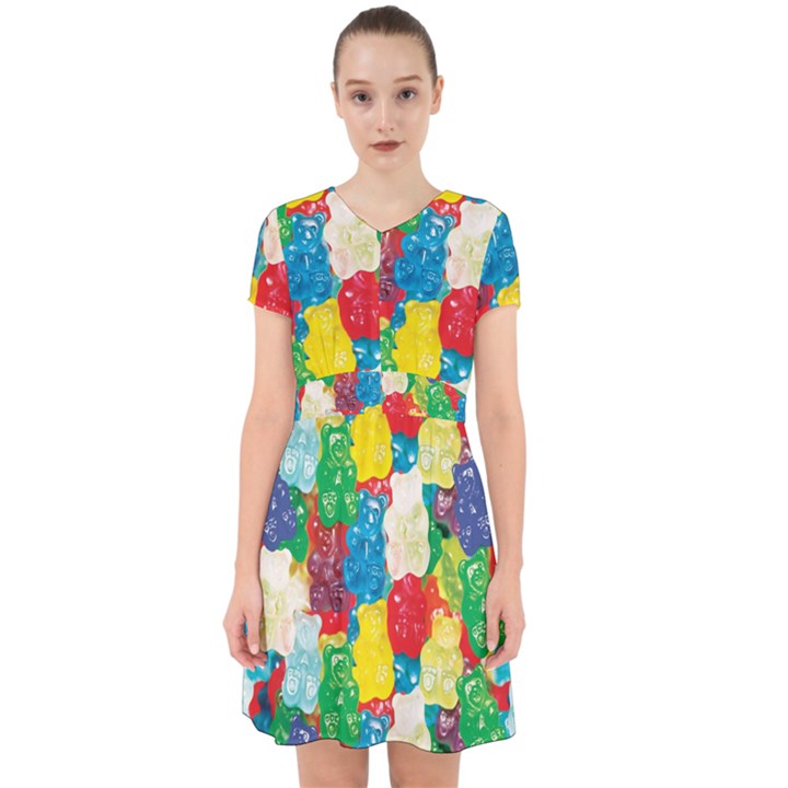 Gummy Bear Adorable in Chiffon Dress