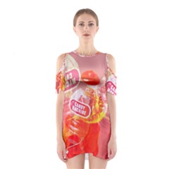 Candy Machine Craze Shoulder Cutout One Piece Dress