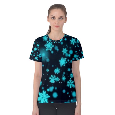 Background Black Blur Colorful Women s Cotton Tee by Pakrebo