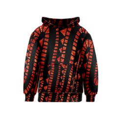 Background Abstract Red Black Kids  Pullover Hoodie by Pakrebo