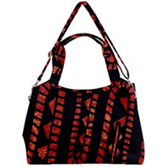 Background Abstract Red Black Double Compartment Shoulder Bag by Pakrebo