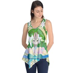 Graphic Easter Easter Basket Spring Sleeveless Tunic