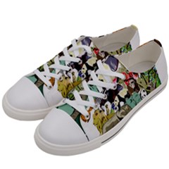 Zoo Animals Peacock Lion Hippo Women s Low Top Canvas Sneakers by Pakrebo