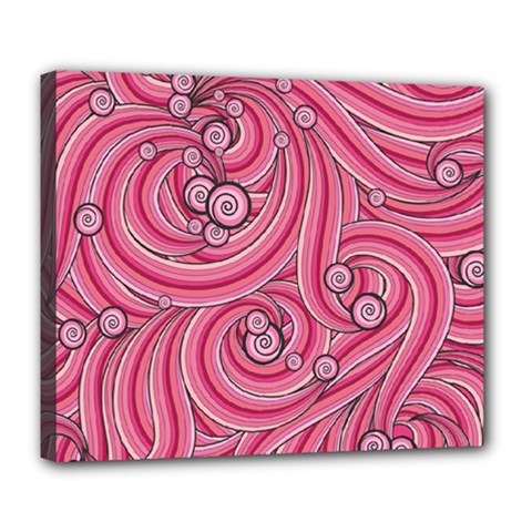 Pattern Doodle Design Drawing Deluxe Canvas 24  X 20  (stretched)