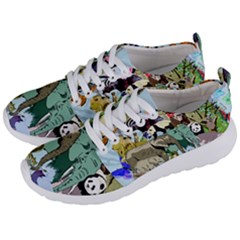 Zoo Animals Peacock Lion Hippo Men s Lightweight Sports Shoes by Pakrebo