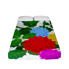 Flowers Floral Plants Nature Fitted Sheet (full/ Double Size) by Pakrebo