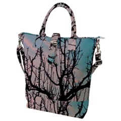 Fruit Tree Silhouette Aesthetic Buckle Top Tote Bag by Pakrebo