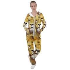 Lion Lioness Wildlife Hunter Women s Tracksuit by Pakrebo