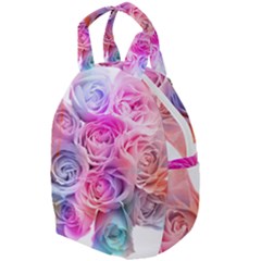 Rose Bouquet Flower Petal Floral Travel Backpacks by Pakrebo