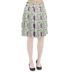 Default Texture Background Floral Pleated Skirt
